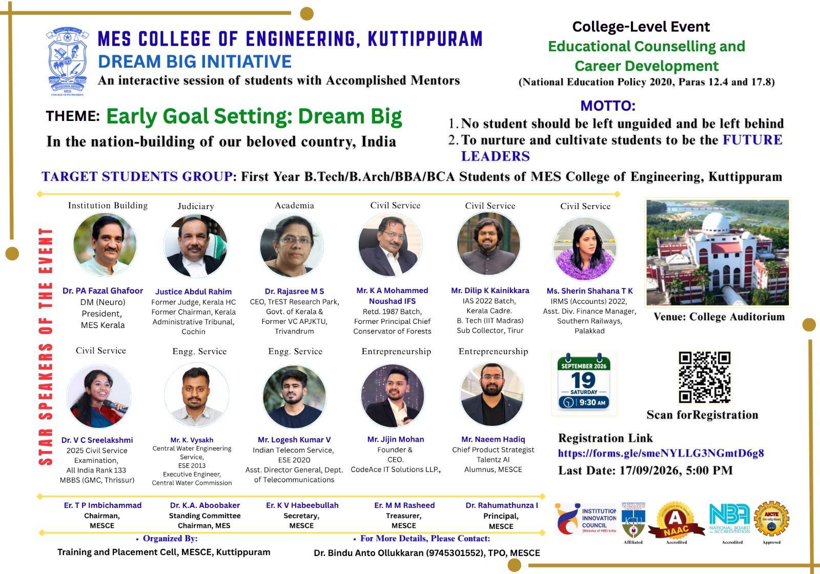 STAR SPEAKERS OF KOZHIKODE EARLY GOAL SETTING