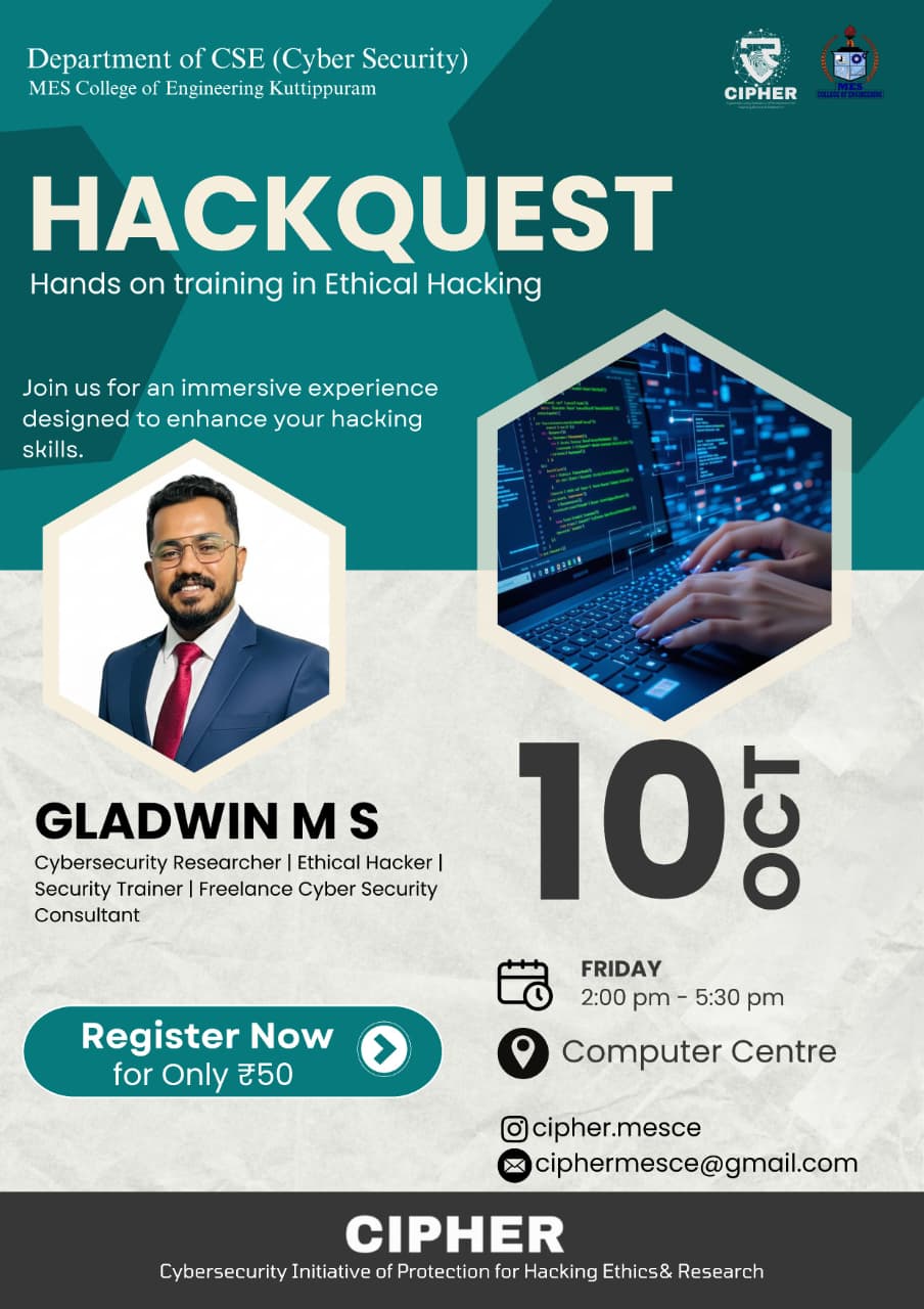 Hands on Training in Ethical Hacking